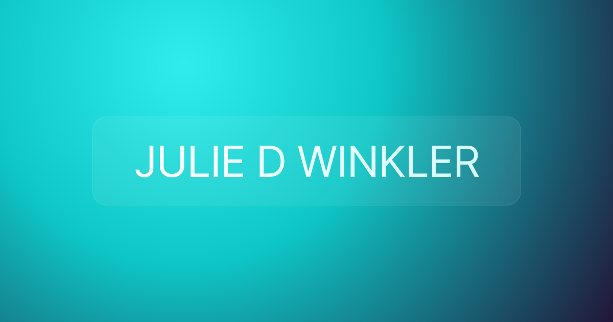 JULIE D WINKLER