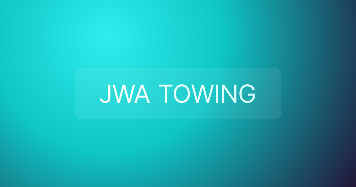 JWA TOWING