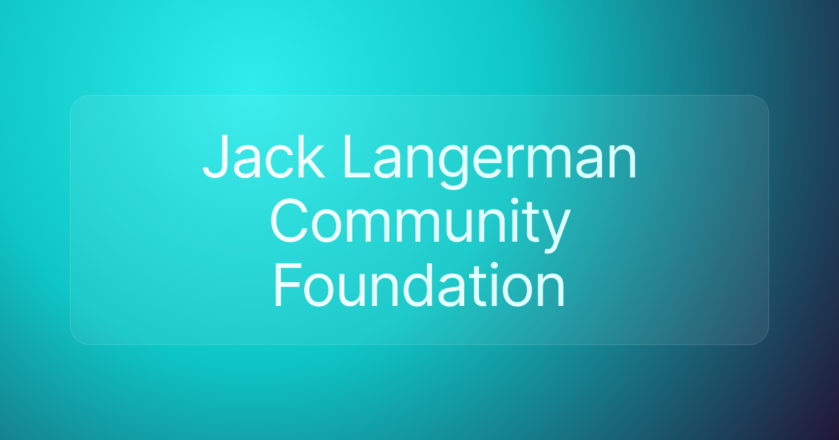 Jack Langerman Community Foundation