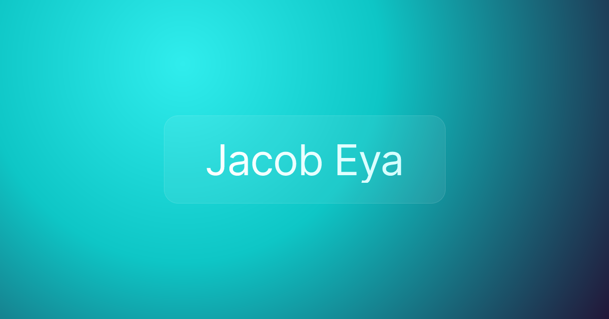 Jacob Eya