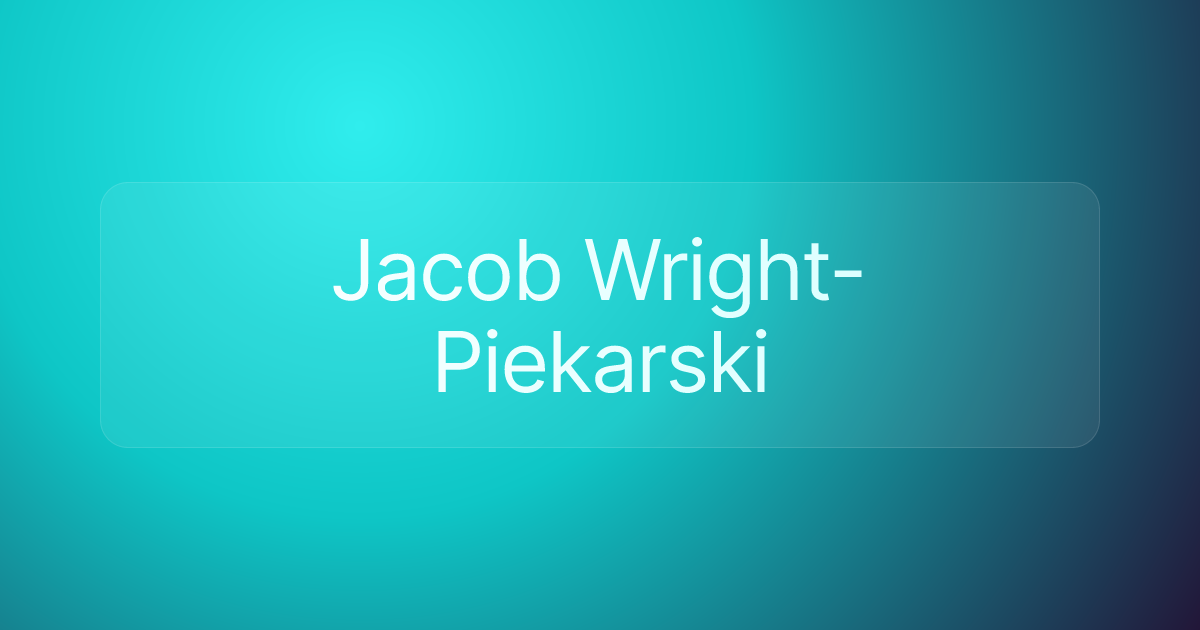 Jacob Wright-Piekarski