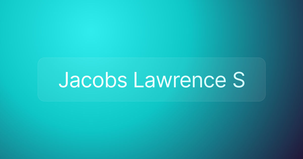 Jacobs Lawrence S