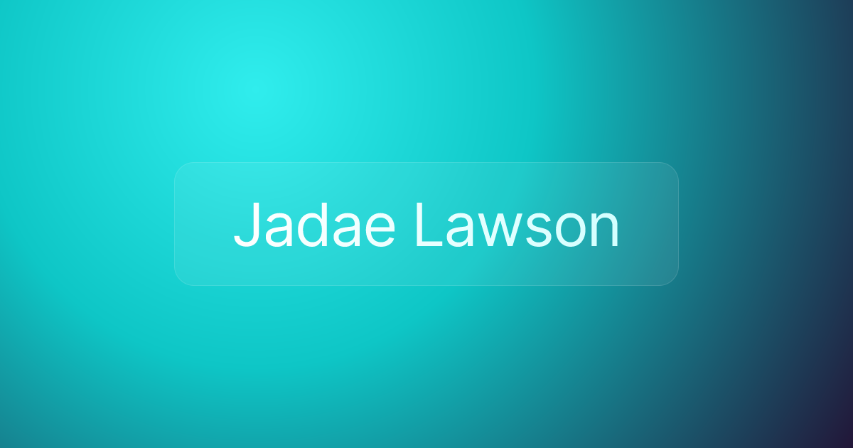 Jadae Lawson