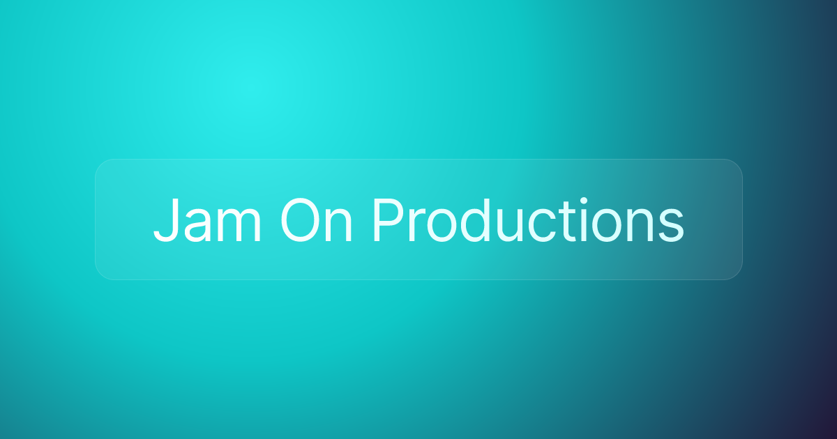 Jam On Productions