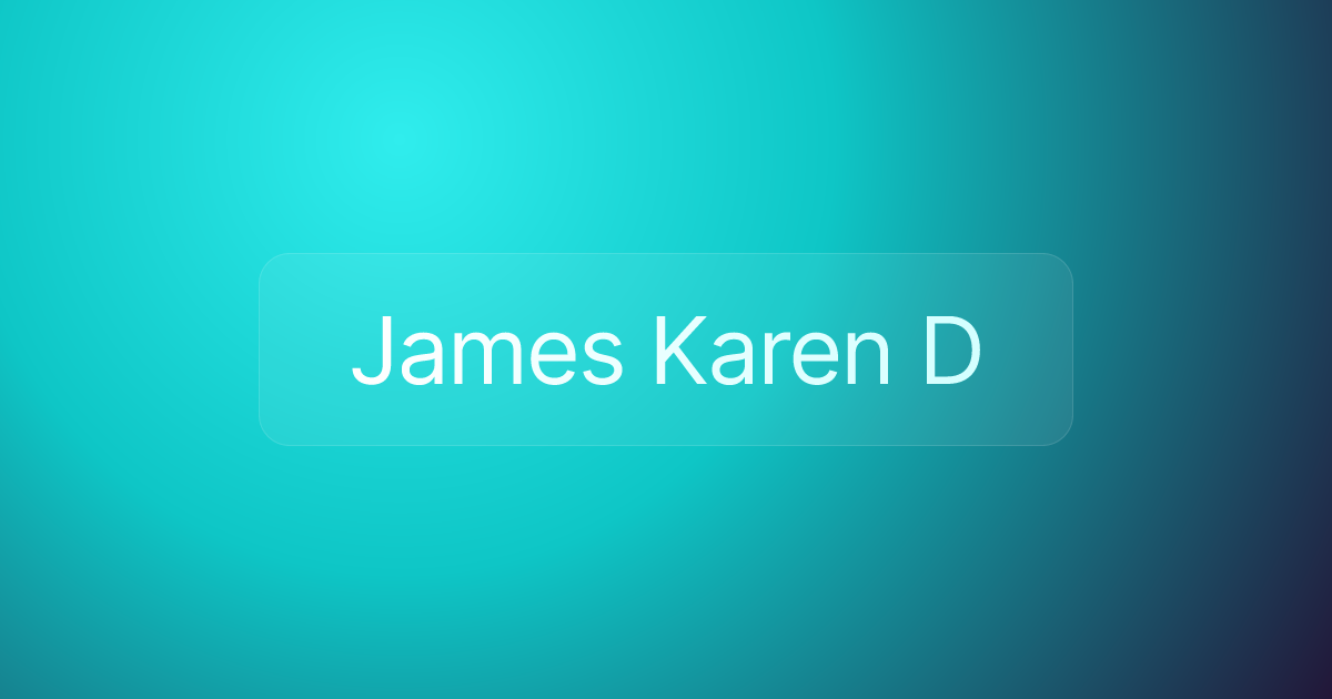 James Karen D