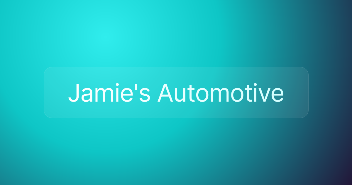 Jamie's Automotive