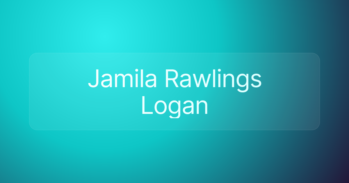 Jamila Rawlings Logan