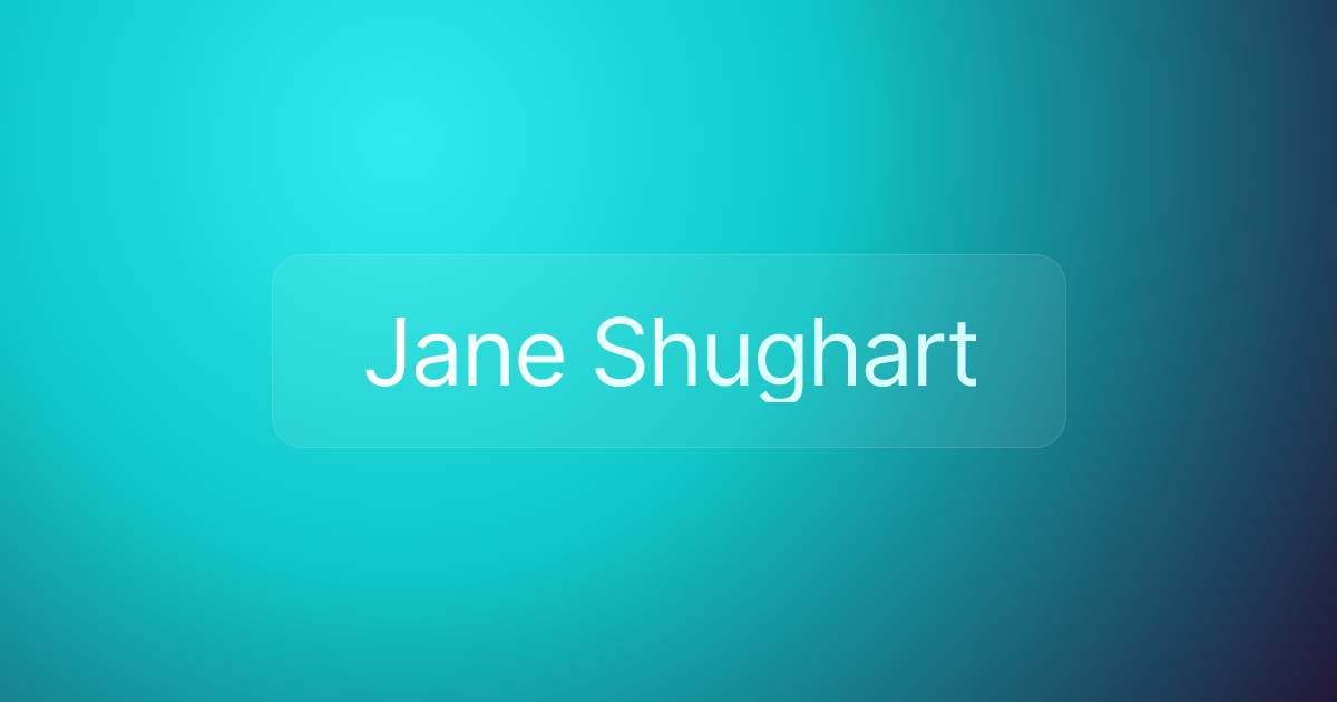 Jane Shughart