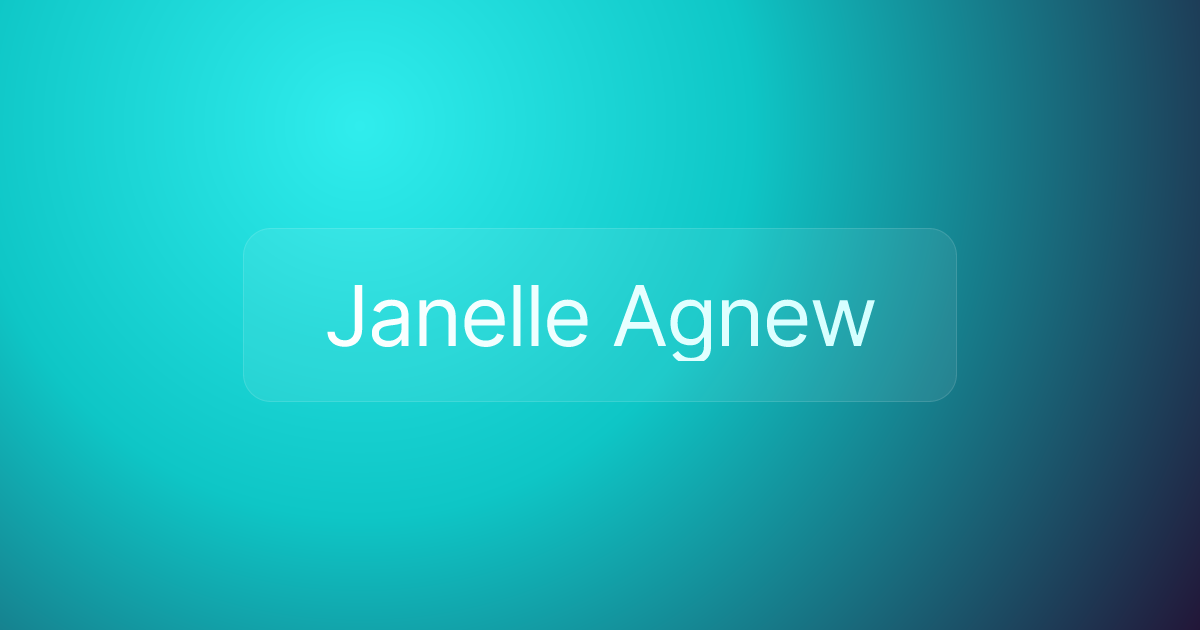 Janelle Agnew