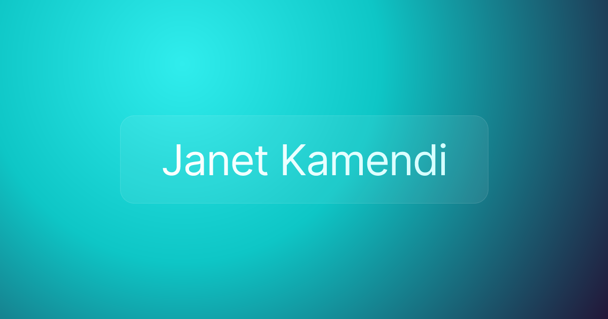Janet Kamendi