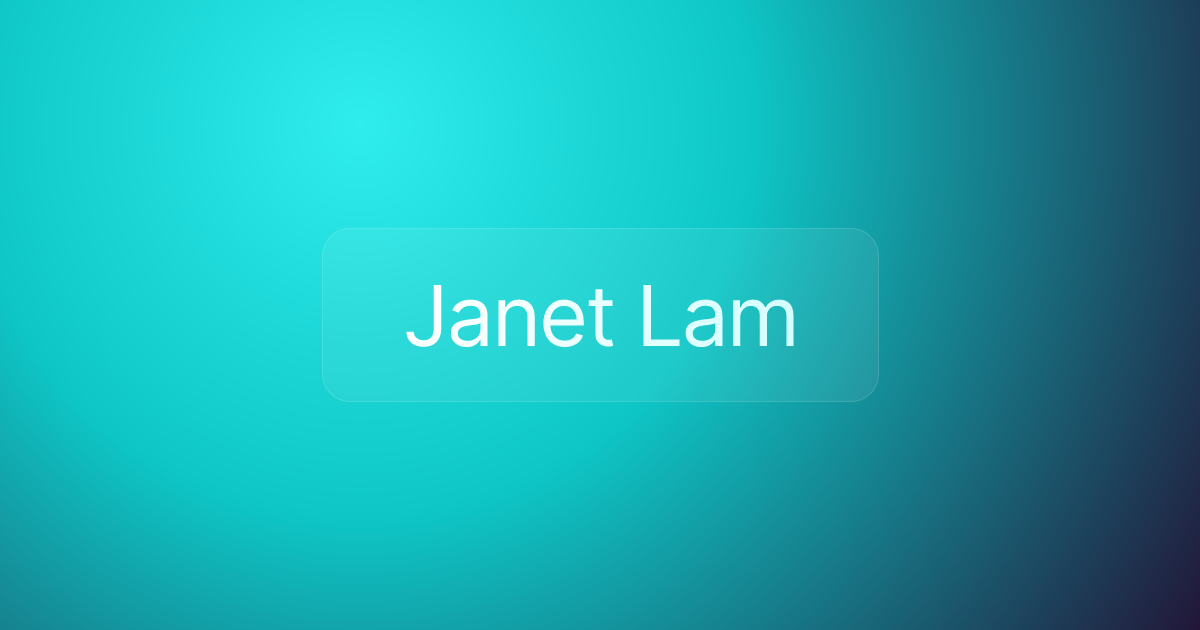 Janet Lam