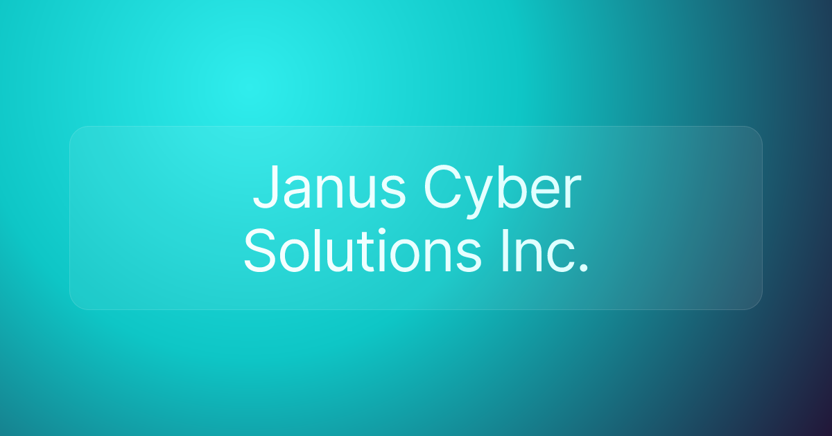 Janus Cyber Solutions Inc.
