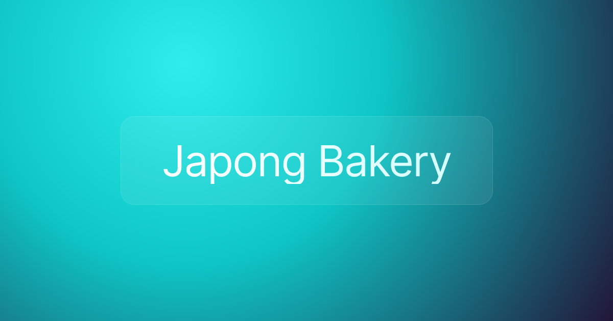 Japong Bakery