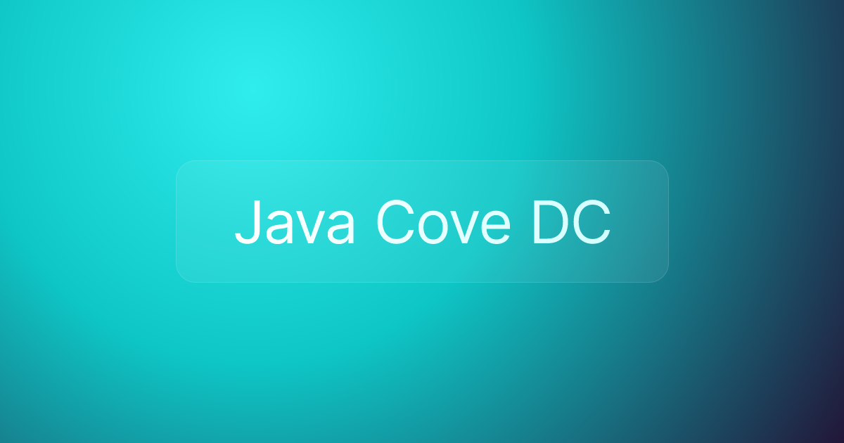Java Cove DC