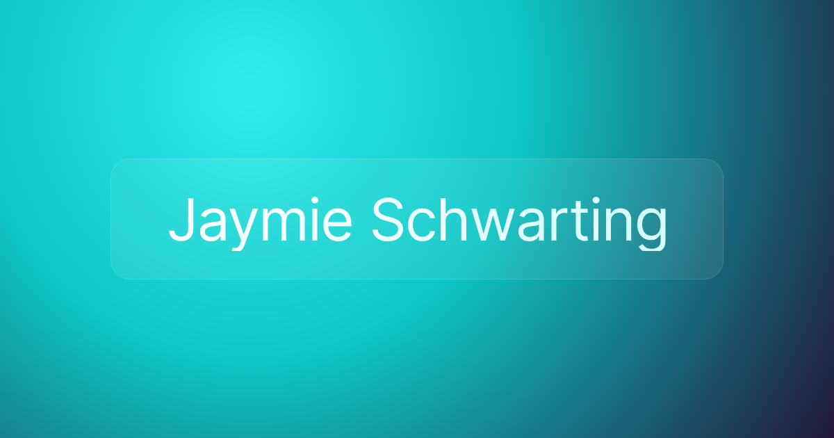 Jaymie Schwarting