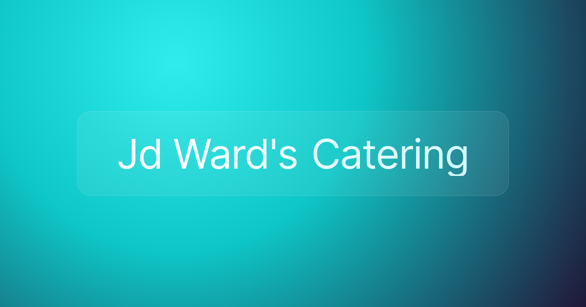 Jd Ward's Catering