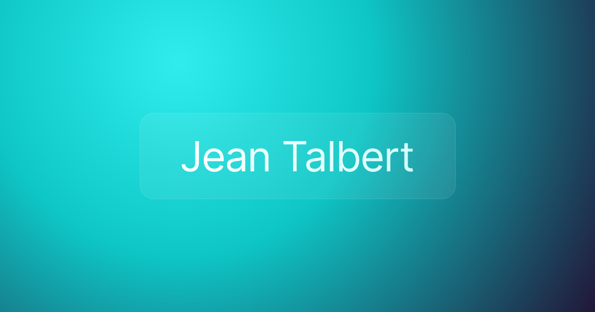 Jean Talbert