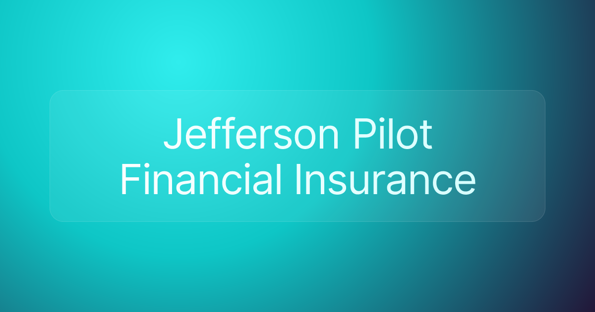 Jefferson Pilot Financial Insurance