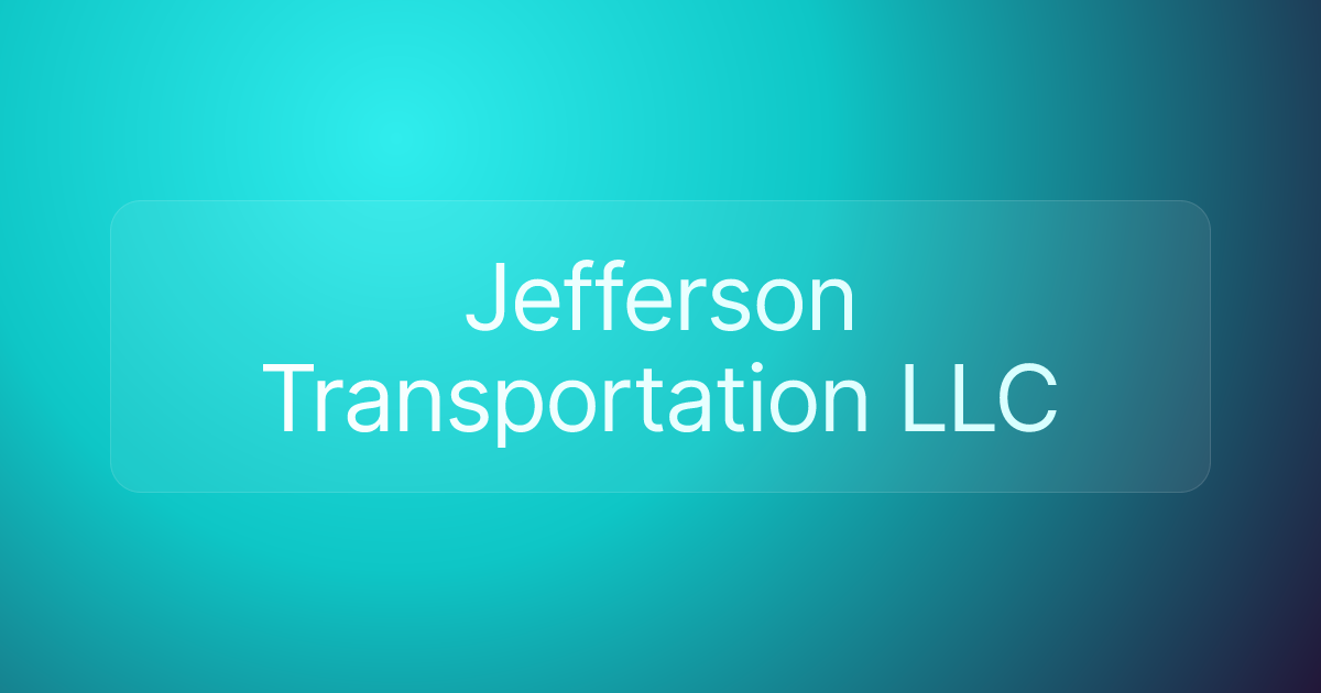 Jefferson Transportation LLC