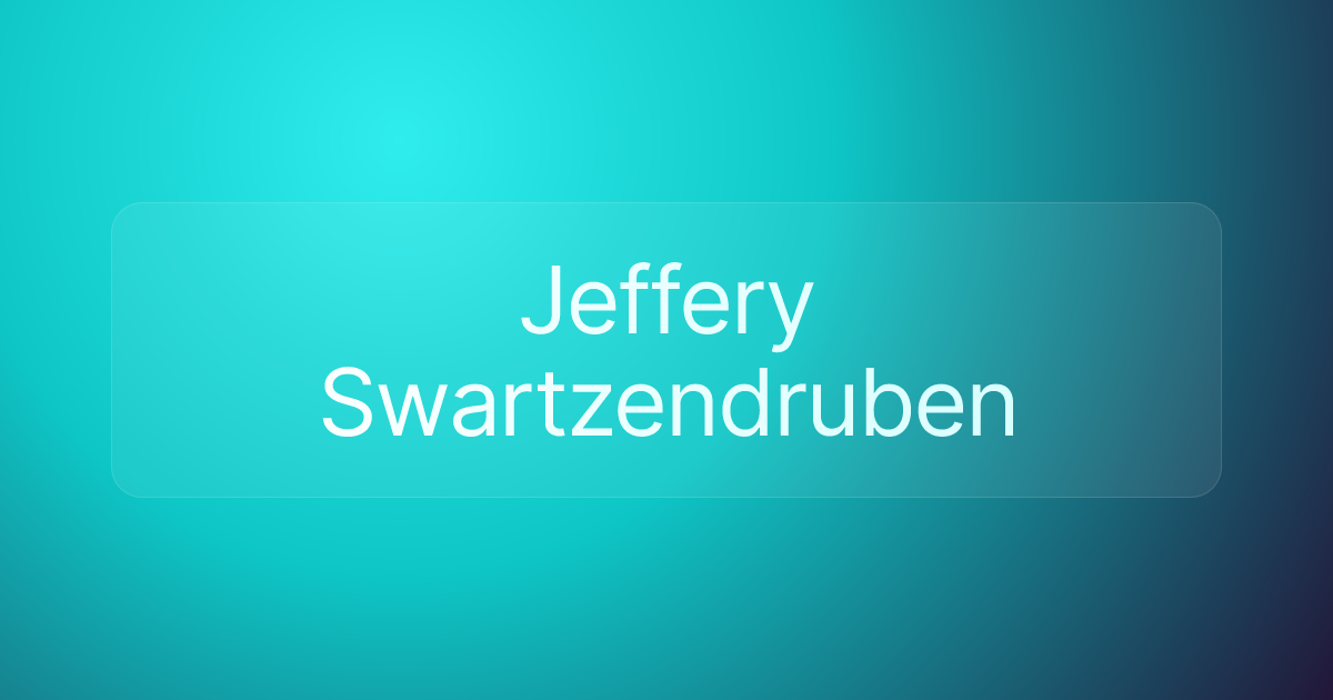 Jeffery Swartzendruben