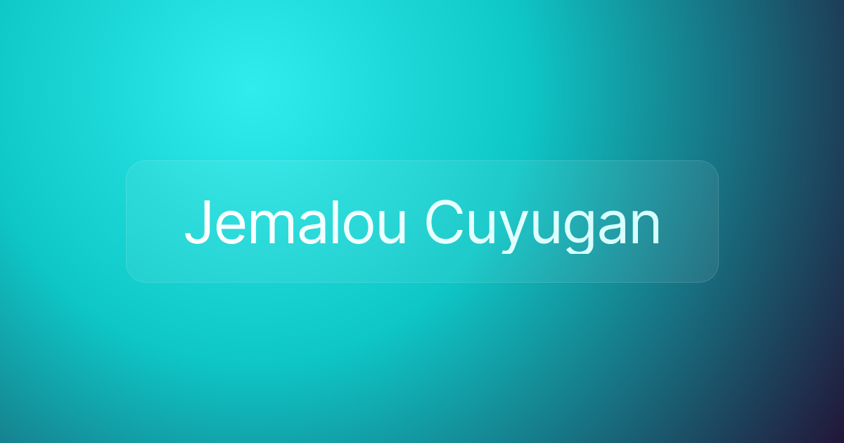 Jemalou Cuyugan