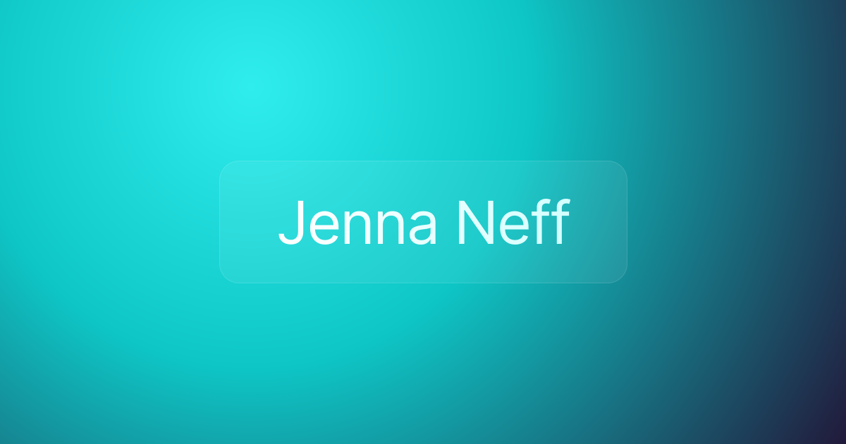 Jenna Neff