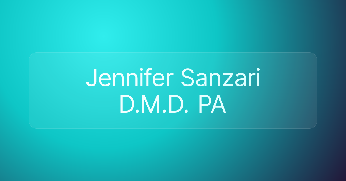 Jennifer Sanzari D.M.D. PA