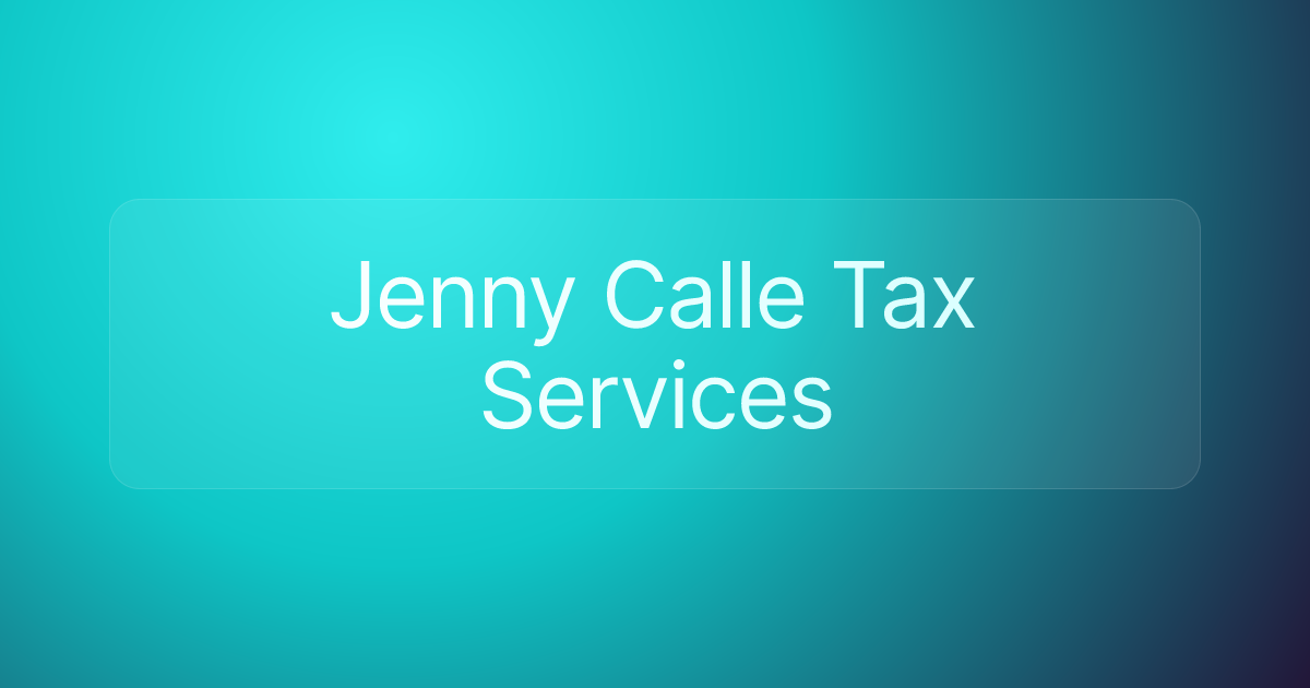 Jenny Calle Tax Services