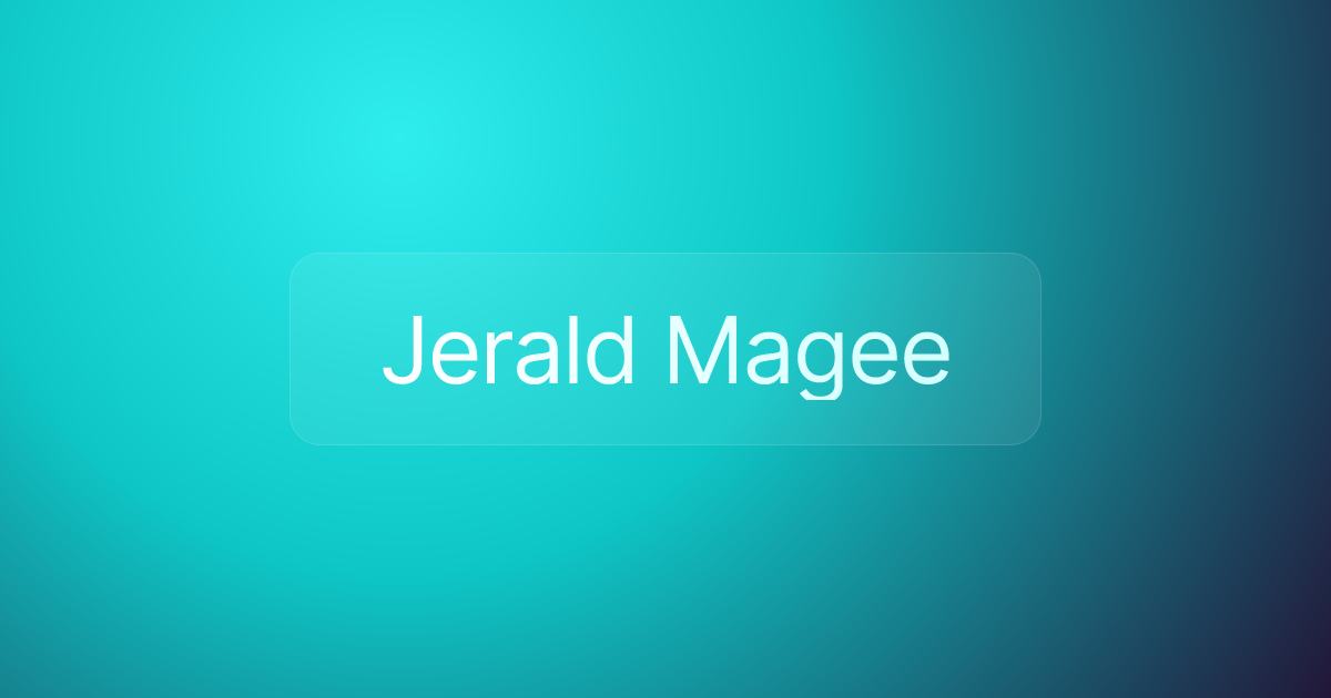 Jerald Magee