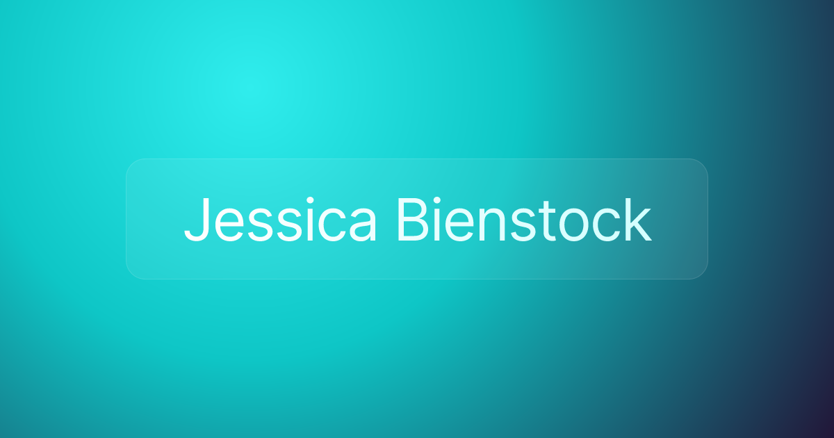 Jessica Bienstock