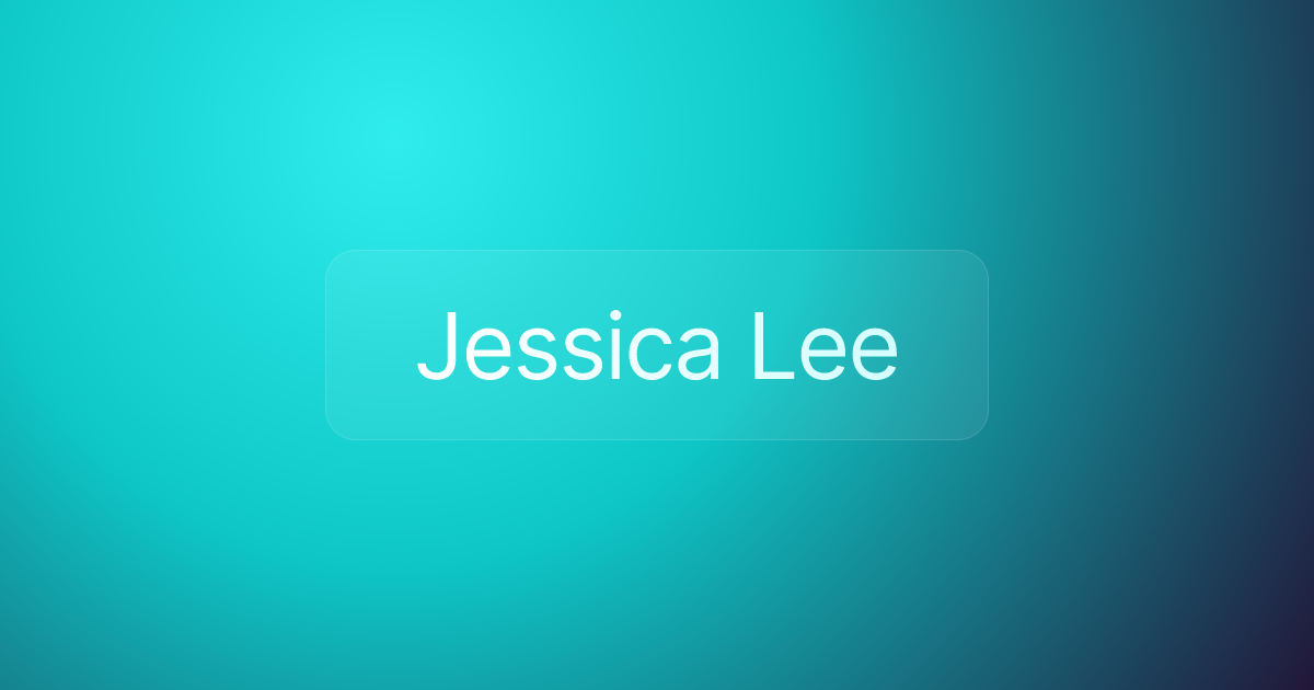 Jessica Lee