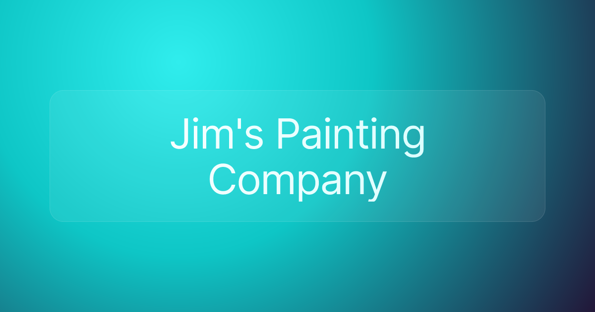 Jim's Painting Company
