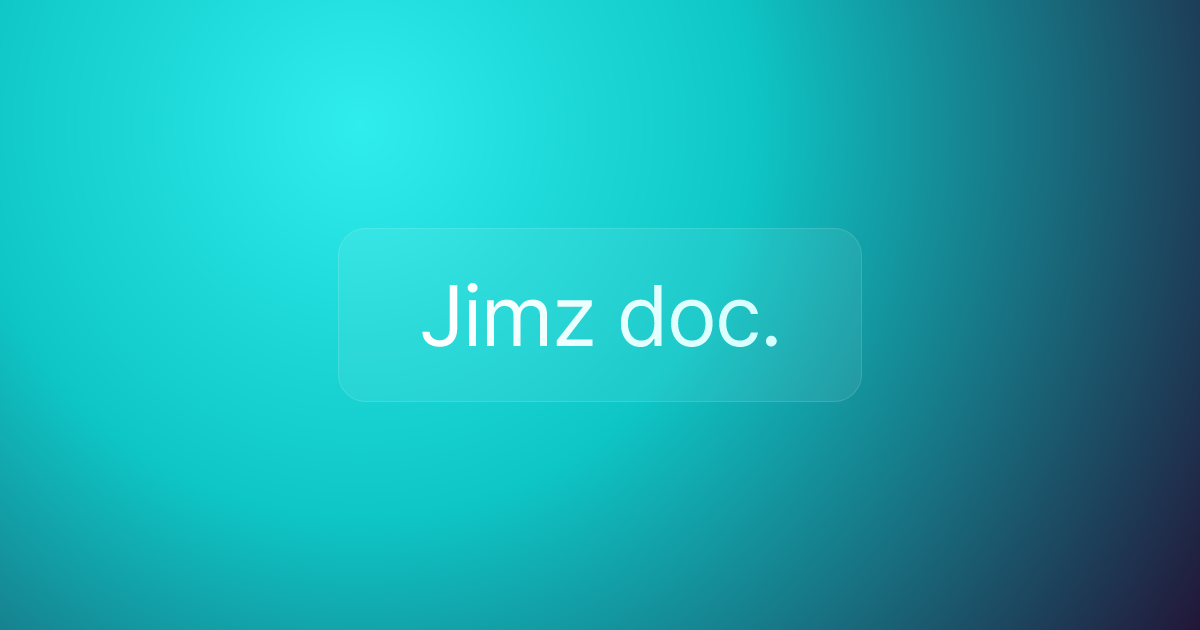 Jimz doc.