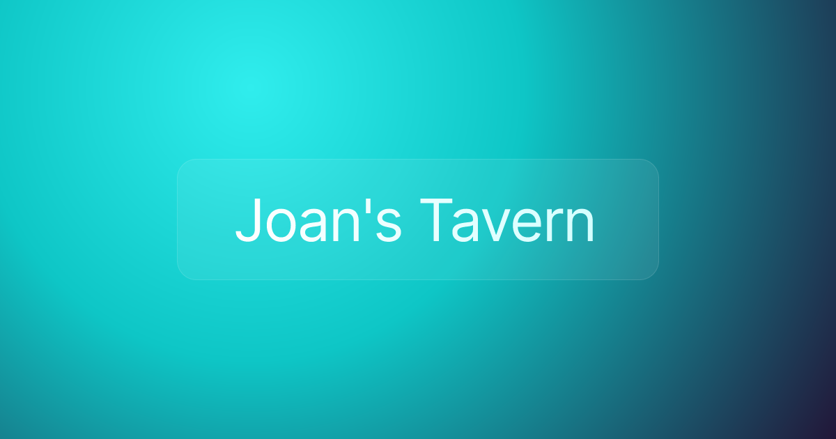 Joan's Tavern