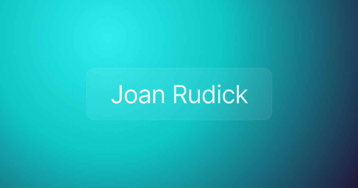 Joan Rudick