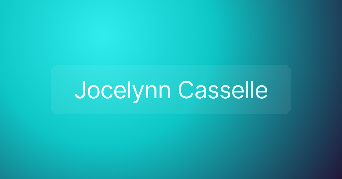 Jocelynn Casselle
