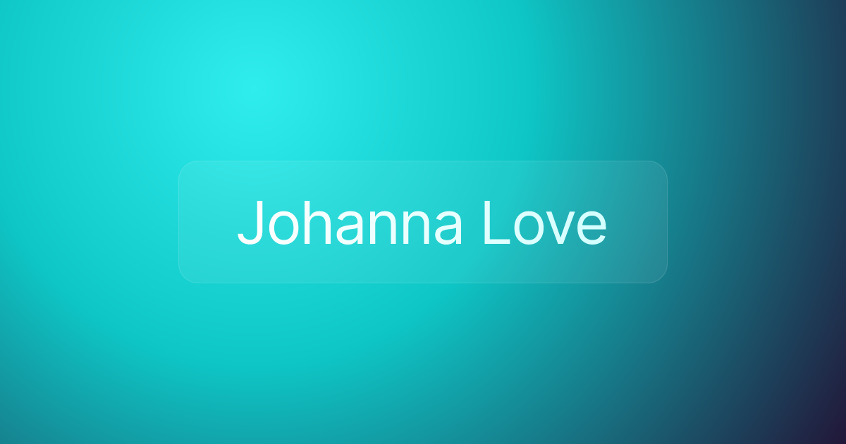 Johanna Love