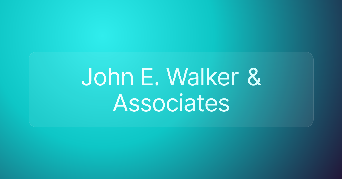John E. Walker & Associates