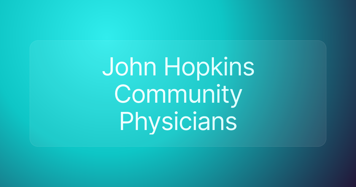 John Hopkins Community Physicians