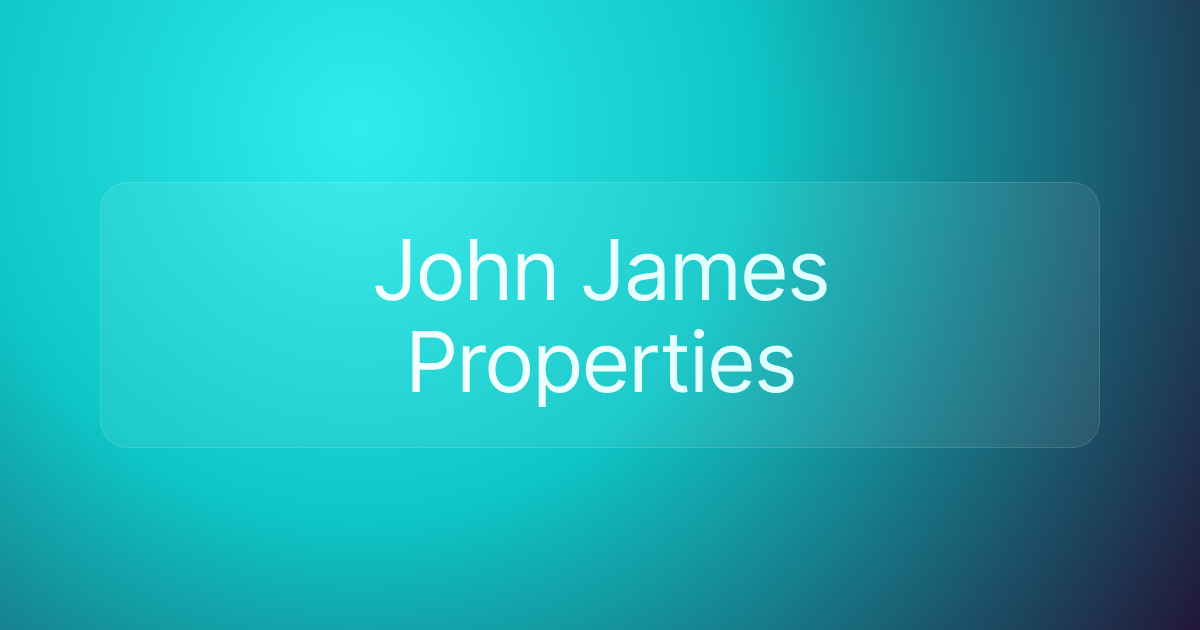 John James Properties