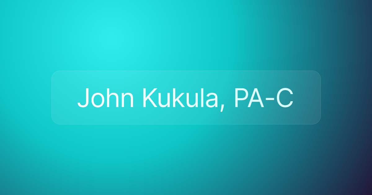 John Kukula, PA-C