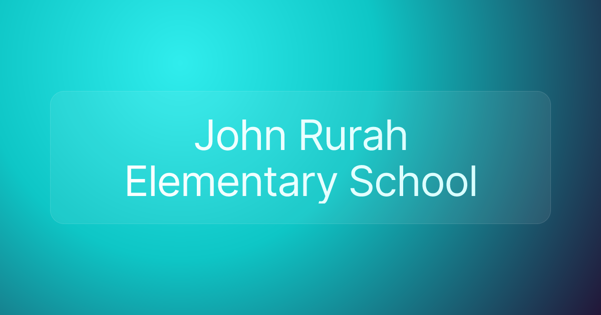 John Rurah Elementary School