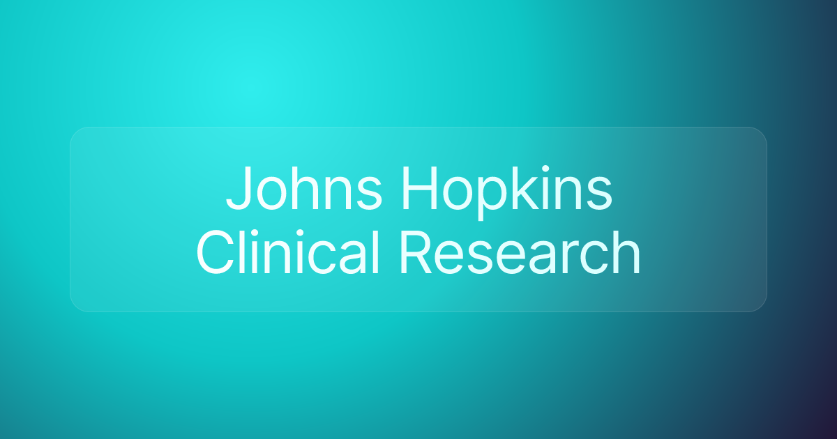 Johns Hopkins Clinical Research