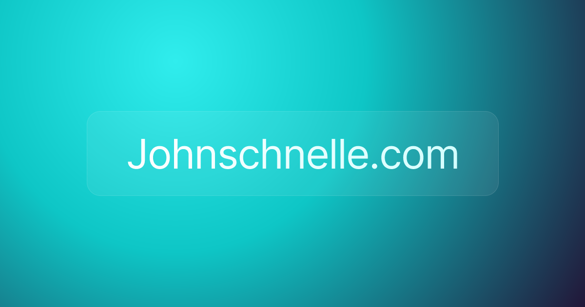 Johnschnelle.com