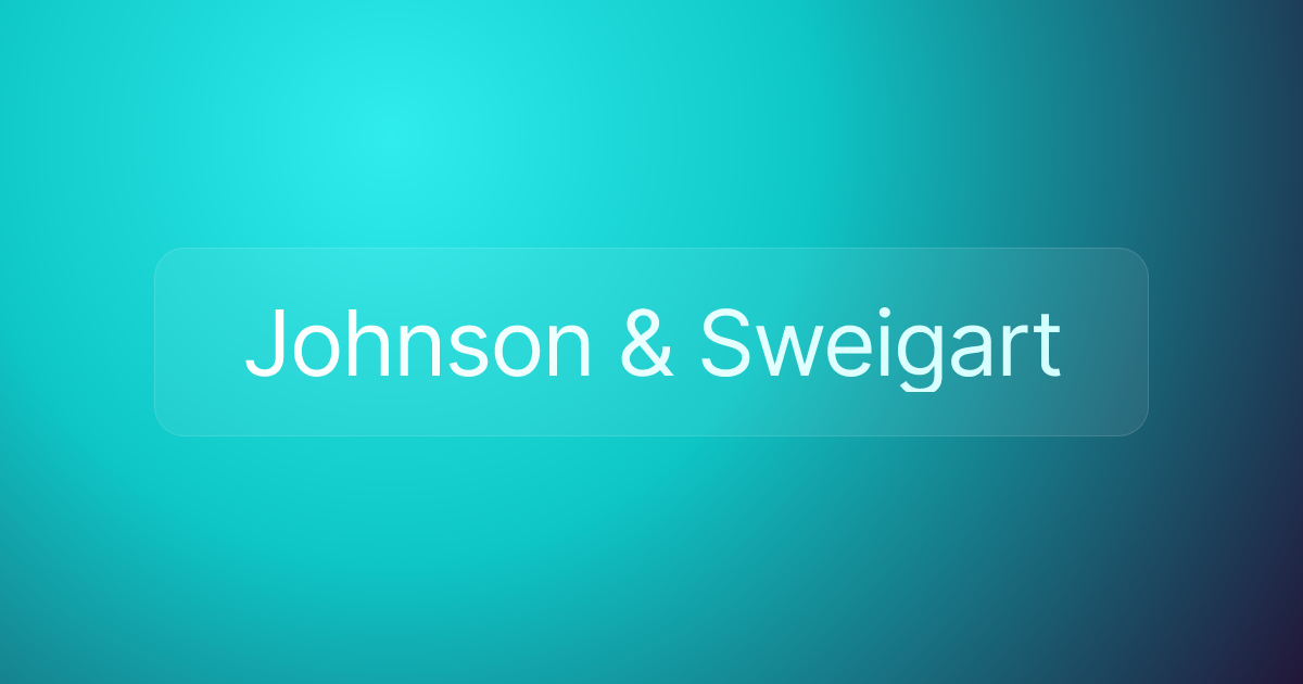 Johnson & Sweigart