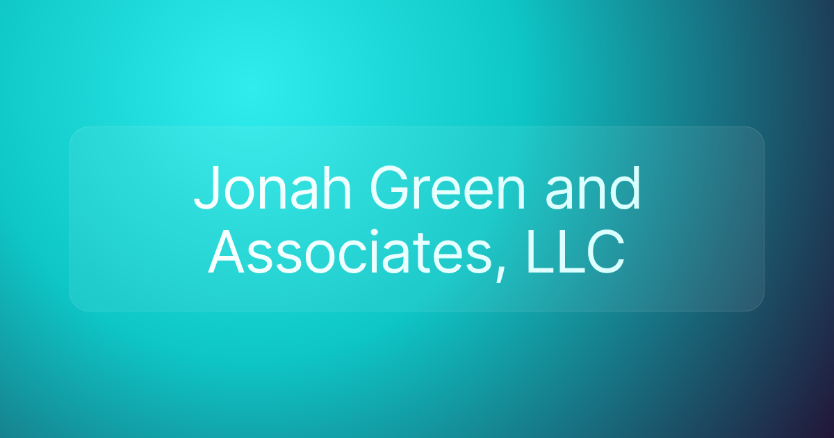 Jonah Green and Associates, LLC