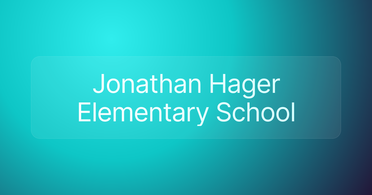 Jonathan Hager Elementary School