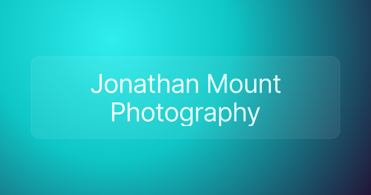Jonathan Mount Photography