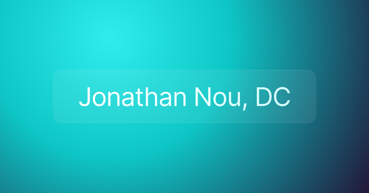Jonathan Nou, DC
