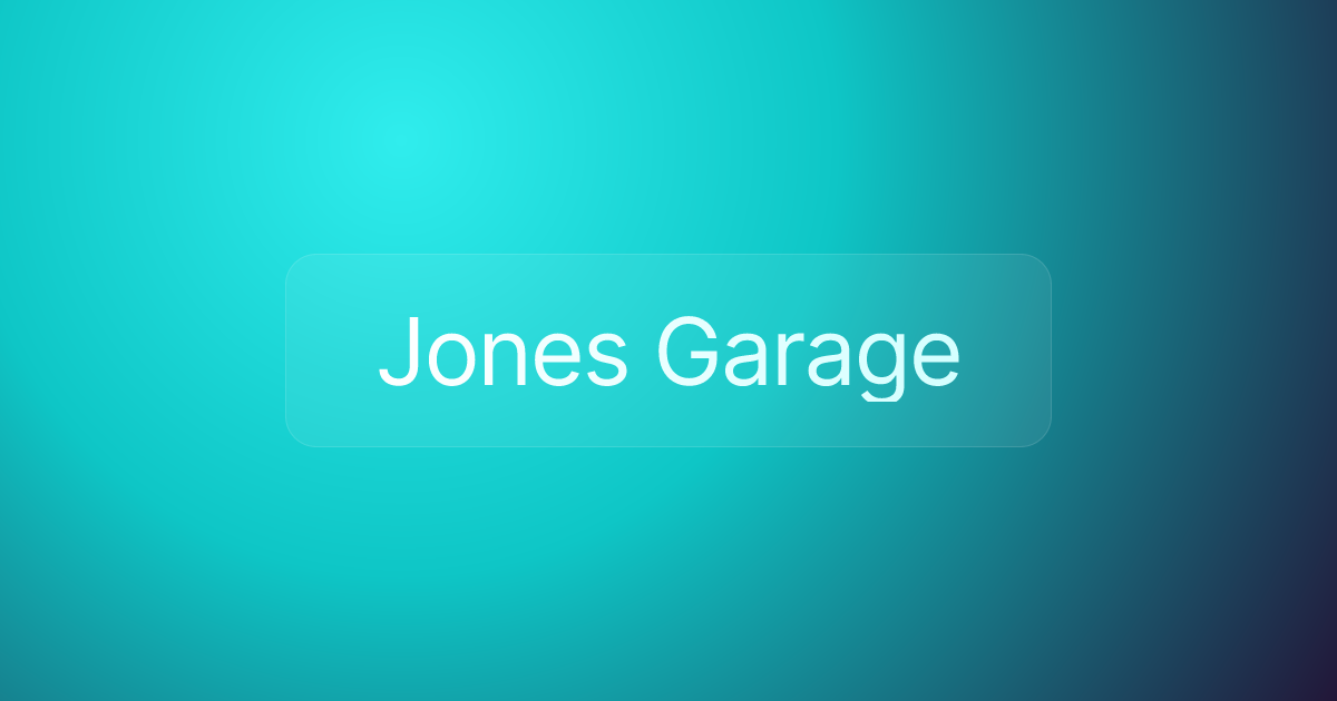 Jones Garage
